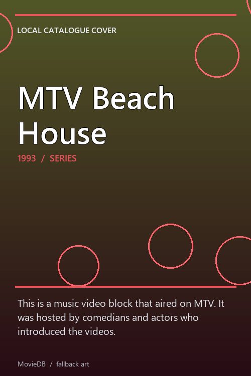 MTV Beach House poster