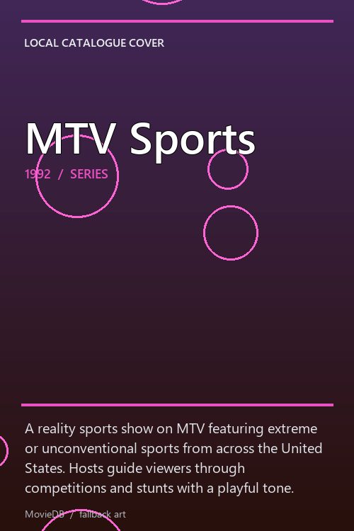 MTV Sports poster