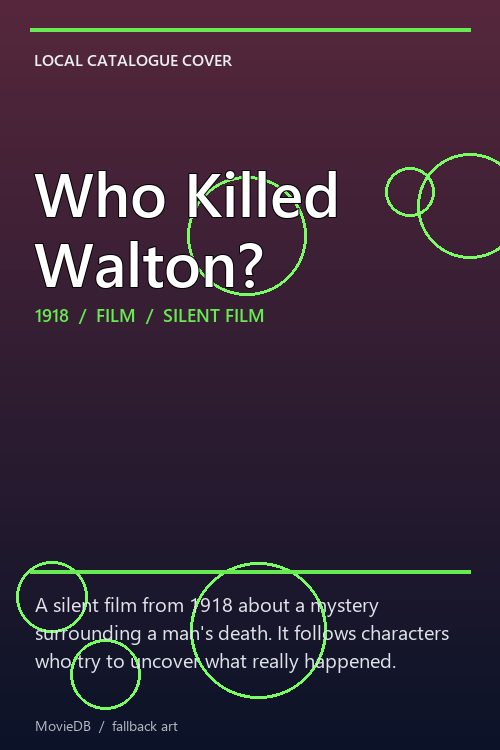 Who Killed Walton? poster