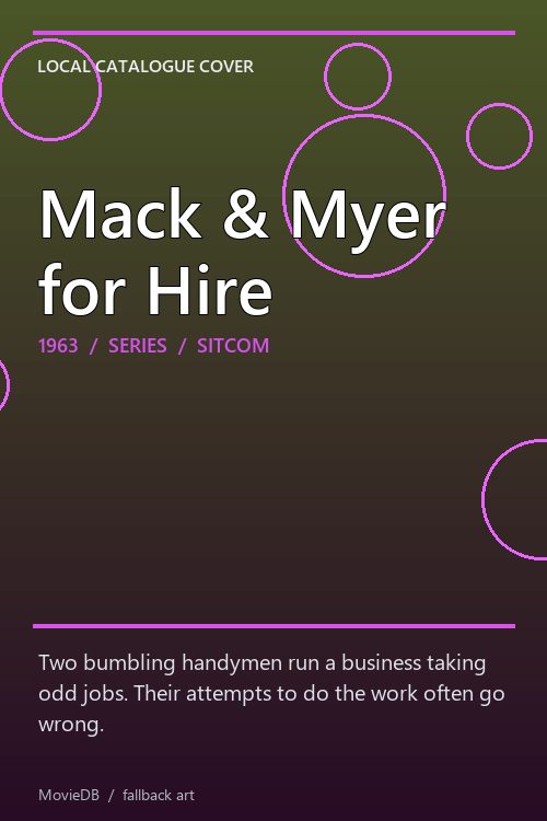 Mack & Myer for Hire poster