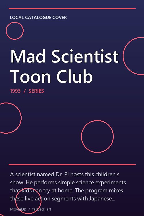 Mad Scientist Toon Club poster