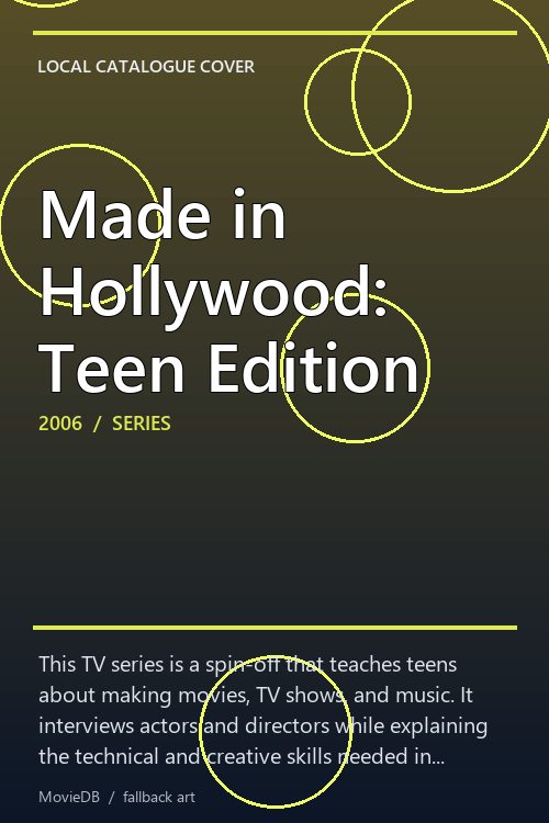 Made in Hollywood: Teen Edition poster