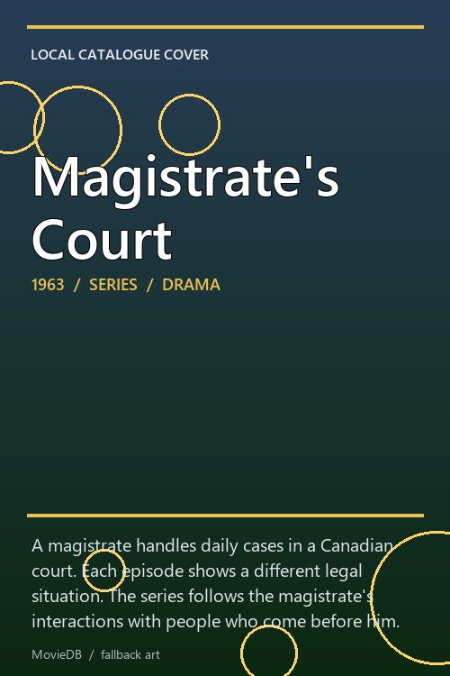 Magistrate's Court poster