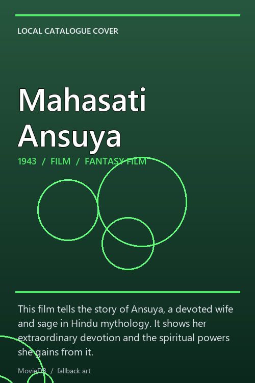 Mahasati Ansuya poster