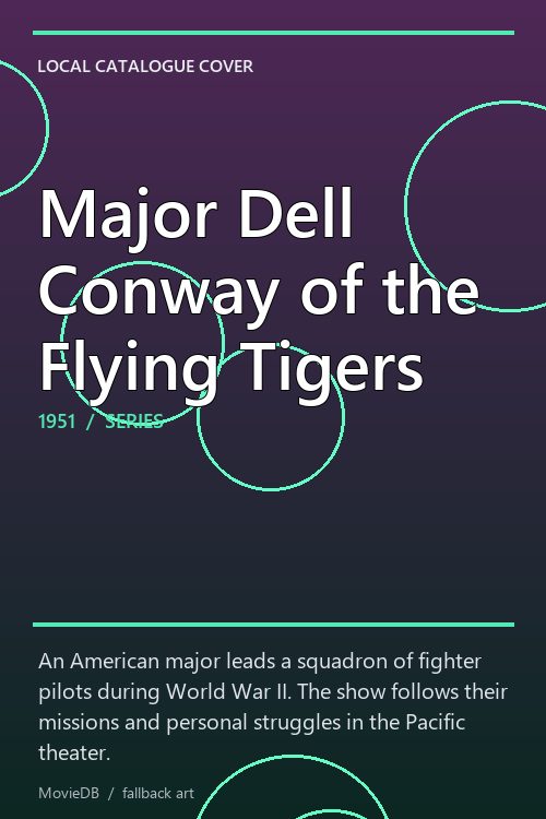 Major Dell Conway of the Flying Tigers poster