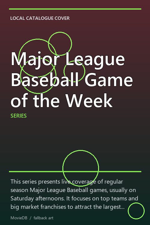 Major League Baseball Game of the Week poster