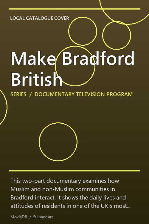 Make Bradford British poster