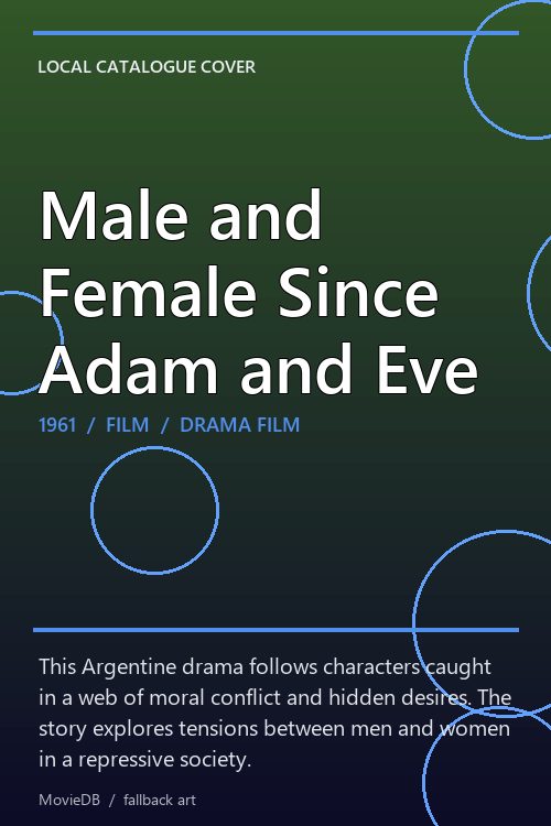 Male and Female Since Adam and Eve poster
