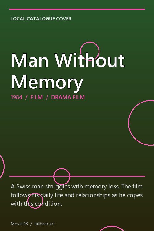 Man Without Memory poster