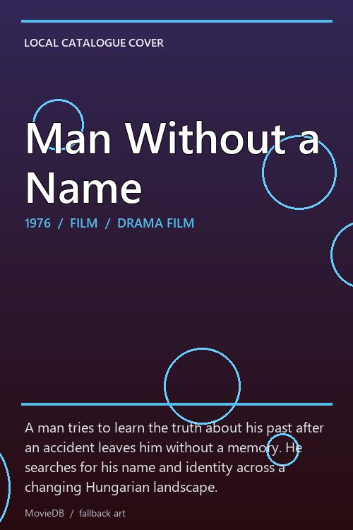 Man Without a Name poster