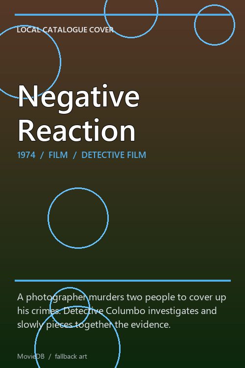 Negative Reaction poster
