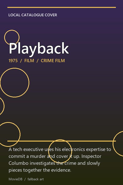 Playback poster