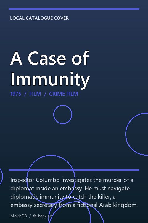 A Case of Immunity poster