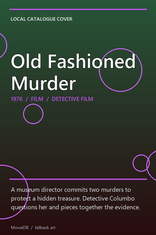 Old Fashioned Murder poster