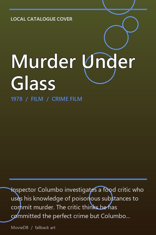 Murder Under Glass poster