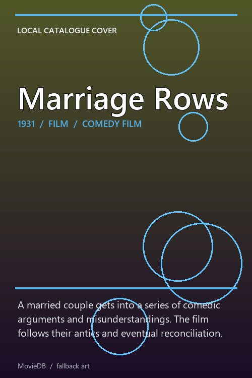 Marriage Rows poster