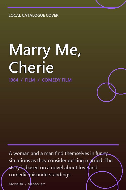 Marry Me, Cherie poster