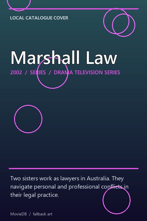 Marshall Law poster