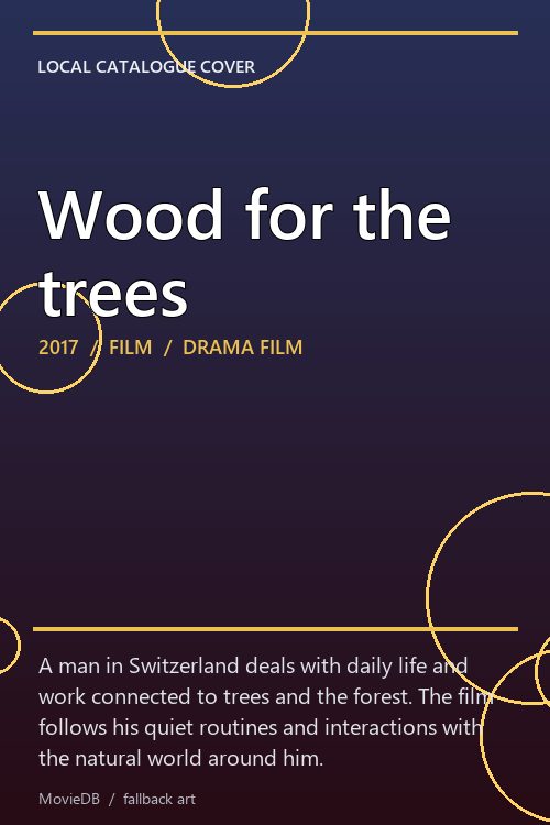 Wood for the trees poster