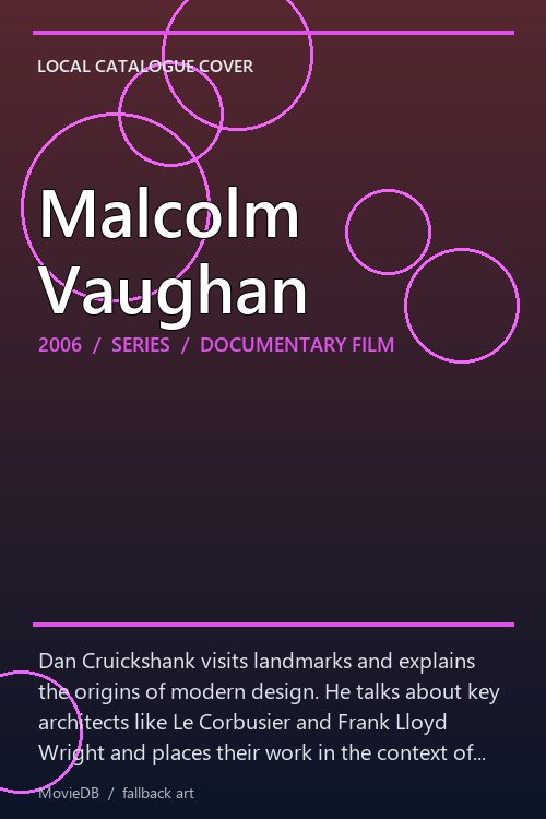 Malcolm Vaughan poster