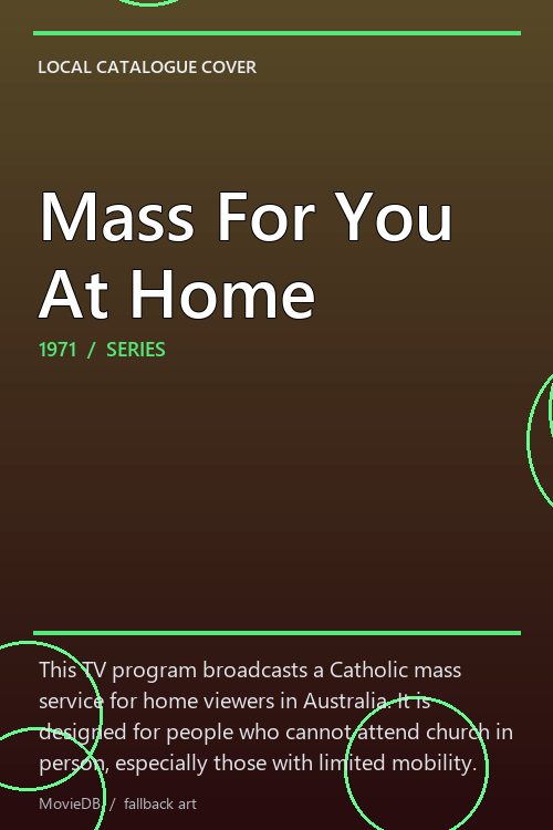Mass For You At Home poster