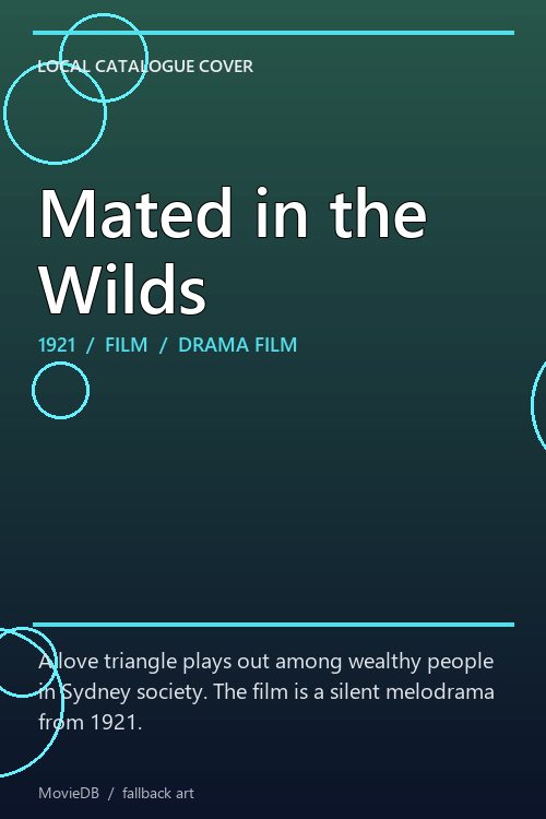 Mated in the Wilds poster