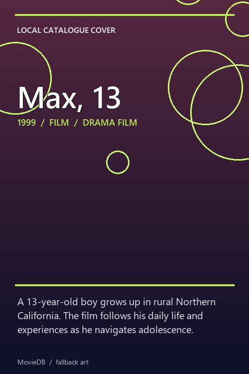 Max, 13 poster