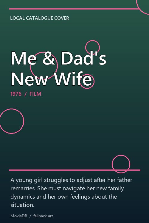 Me & Dad's New Wife poster