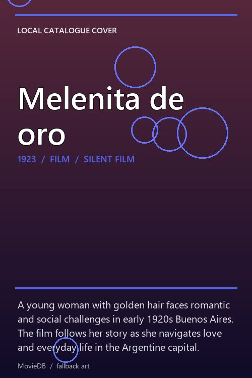 Melenita de oro poster