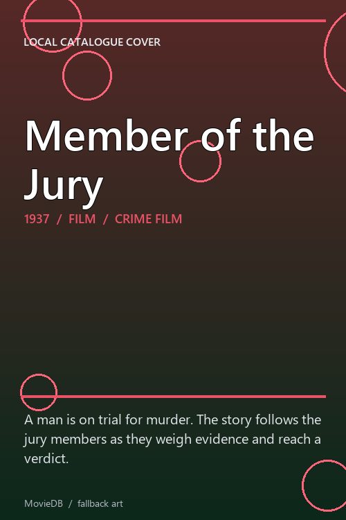 Member of the Jury poster