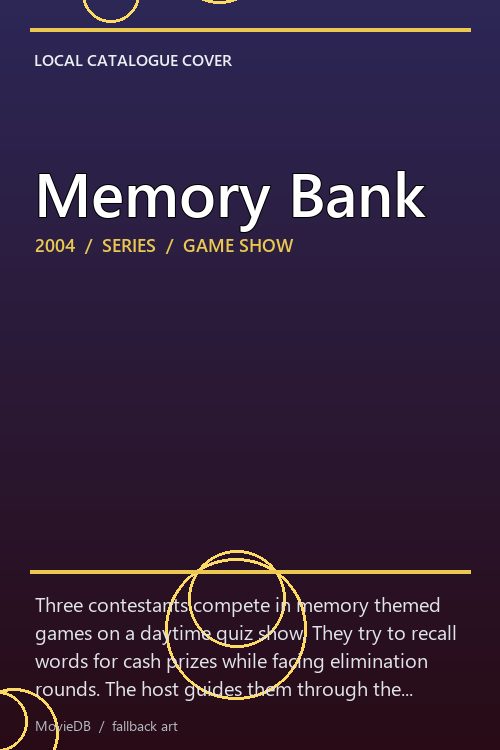 Memory Bank poster