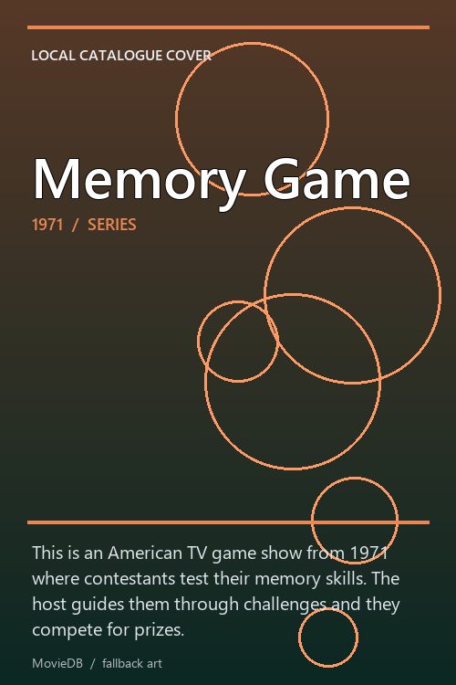 Memory Game poster