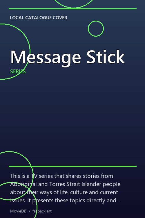Message Stick poster