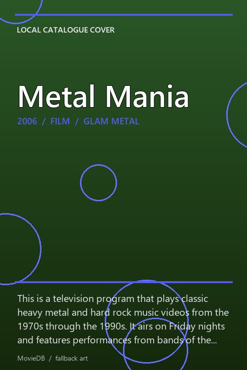 Metal Mania poster