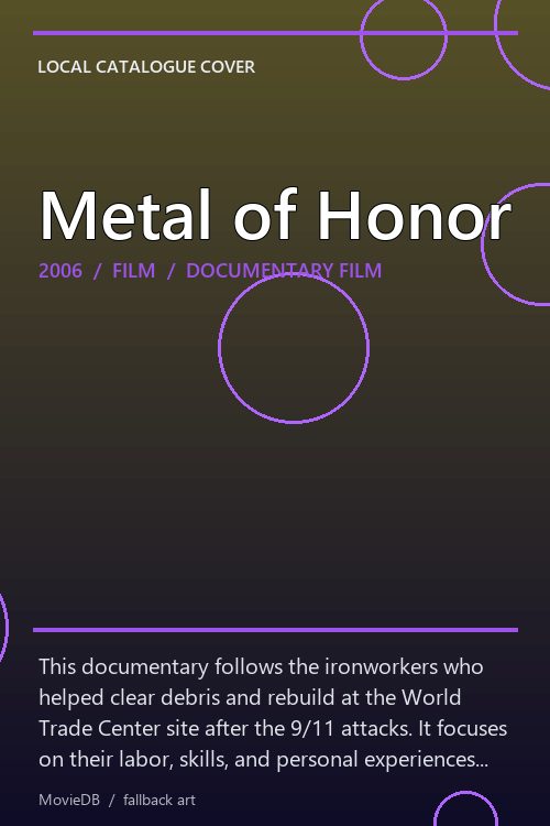 Metal of Honor poster