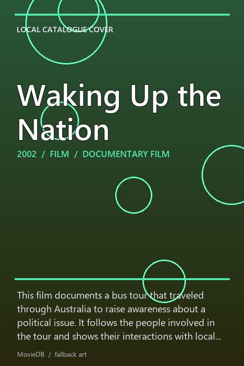 Waking Up the Nation poster
