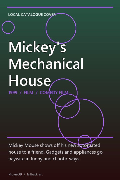 Mickey's Mechanical House poster
