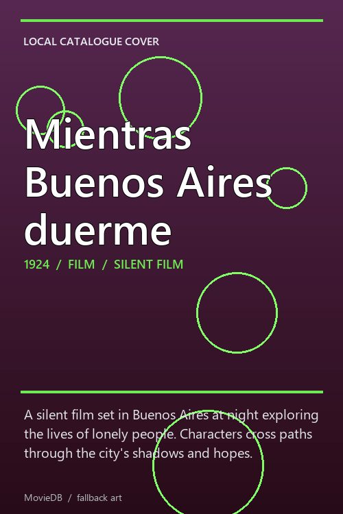 Mientras Buenos Aires duerme poster