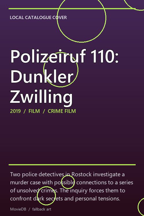 Polizeiruf 110: Dunkler Zwilling poster