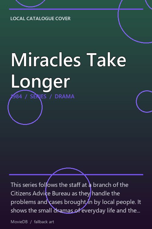 Miracles Take Longer poster