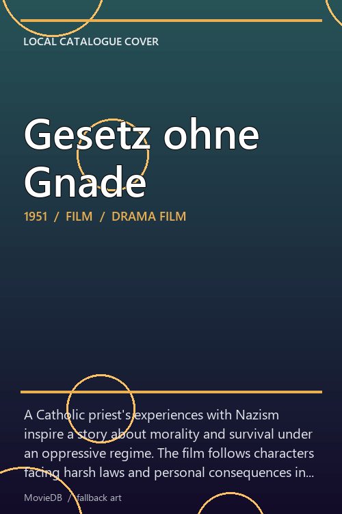 Gesetz ohne Gnade poster