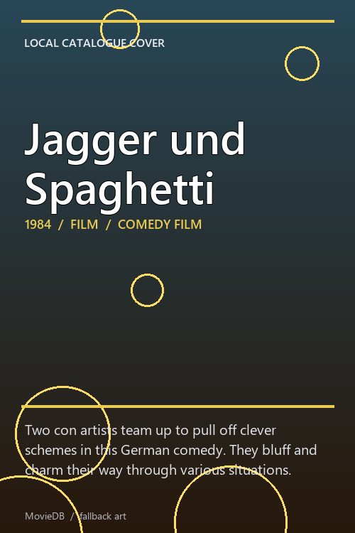 Jagger und Spaghetti poster
