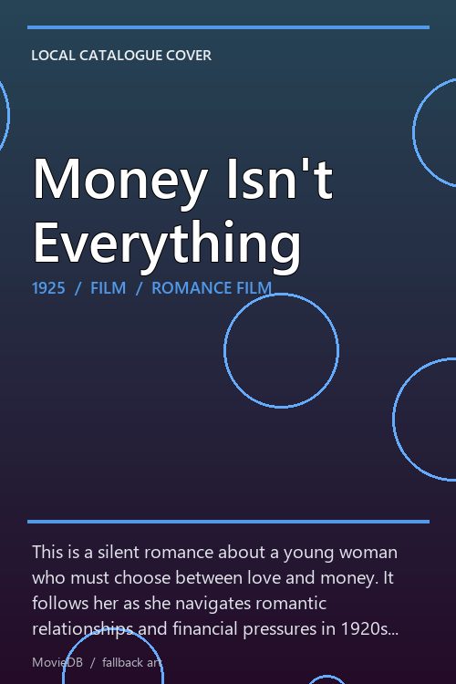 Money Isn't Everything poster