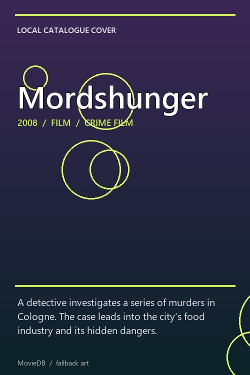 Mordshunger poster