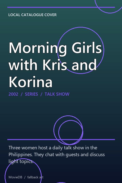 Morning Girls with Kris and Korina poster
