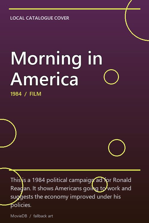 Morning in America poster