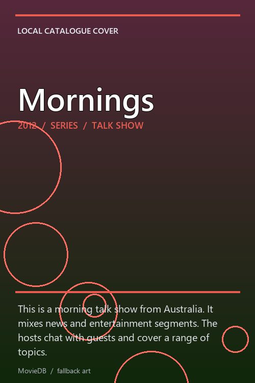 Mornings poster