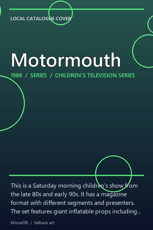Motormouth poster