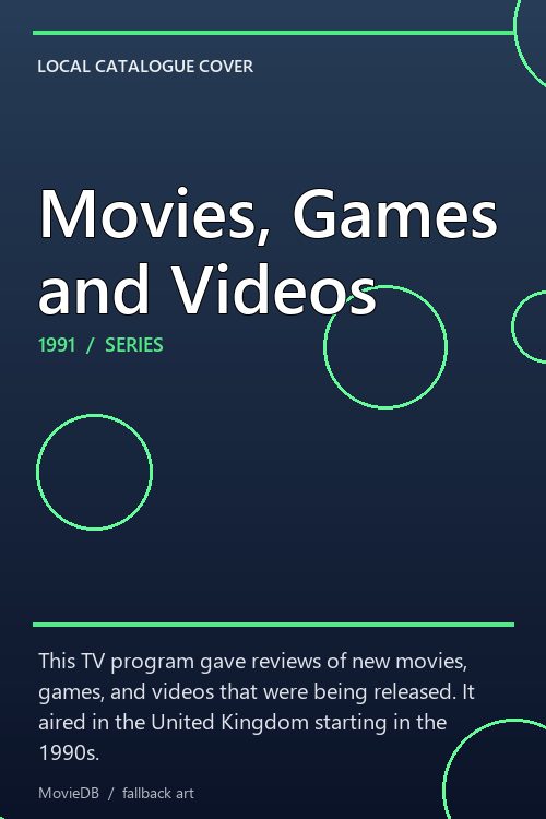 Movies, Games and Videos poster