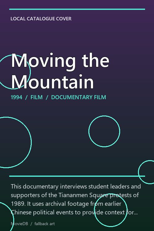 Moving the Mountain poster